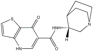 Thieno[3,2-b]pyridine-6-carboxamide,N-(3R)-1-azabicyclo[2.2.2]oct-3-yl-4,7-dihydro-7-oxo- Structure