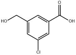 3-chloro-5-(hydroxymethyl)benzoic acid 구조식 이미지