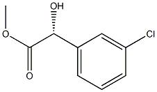 (R)-METHYL 2-(3-CHLOROPHENYL)-2-HYDROXYACETATE Structure