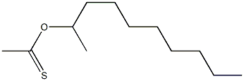 Ethanethioic acid, S-decyl ester Structure