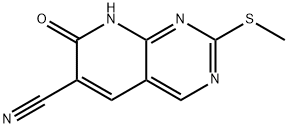 2-(METHYLTHIO)-7-OXO-7,8-DIHYDROPYRIDO[2,3-D]PYRIMIDINE-6-CARBONITRILE Structure