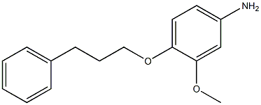 Benzenamine,3-methoxy-4-(3-phenylpropoxy)- Structure