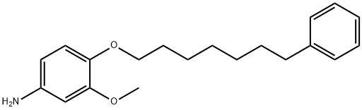 Benzenamine,3-methoxy-4-[(7-phenylheptyl)oxy]- Structure