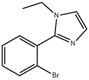 2-(2-Bromophenyl)-1-ethyl-1H-imidazole Structure