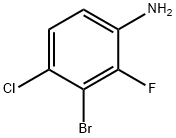 3-Bromo-4-chloro-2-fluoroaniline 구조식 이미지