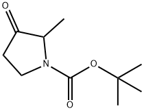 tert-butyl 2-methyl-3-oxopyrrolidine-1-carboxylate Structure