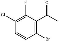 1-(6-BROMO-3-CHLORO-2-FLUOROPHENYL)ETHANONE 구조식 이미지
