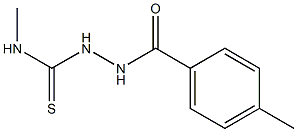 1-methyl-3-[(4-methylbenzoyl)amino]thiourea 구조식 이미지