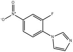 1H-Imidazole, 1-(2-fluoro-4-nitrophenyl)- Structure