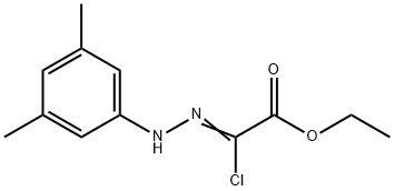 ethyl (2Z)-2-chloro-2-[2-(3,5-dimethylphenyl)hydrazin-1-ylidene]acetate 구조식 이미지