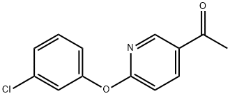 1-(6-(3-chlorophenoxy)pyridin-3-yl)ethanone 구조식 이미지