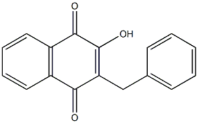 1,4-Naphthalenedione,2-hydroxy-3-(phenylmethyl)- Structure