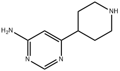 6-Piperidin-4-yl-pyrimidin-4-ylamine Structure