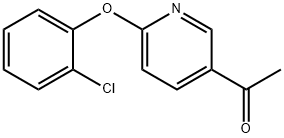 1-(6-(2-chlorophenoxy)pyridin-3-yl)ethanone 구조식 이미지