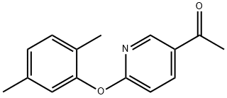 4-Acetyl-2-(2,5-dimethylphenoxy) pyridine Structure