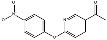 5-Acetyl-2-(4-nitrophenoxy) pyridine 구조식 이미지