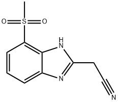 2-(Cyanomethyl)-7-(methylsulfonyl)benzimidazole 구조식 이미지