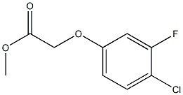 Methyl 2-(4-chloro-3-fluorophenoxy)acetate Structure