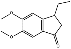 3-Ethyl-5,6-dimethoxy-2,3-dihydro-1H-inden-1-one Structure