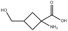 1-amino-3-(hydroxymethyl)cyclobutane-1-carboxylic acid 구조식 이미지
