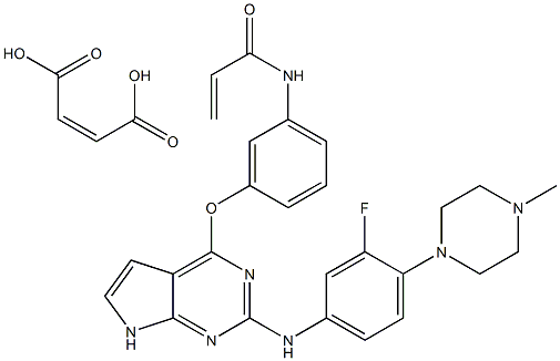 1557268-88-8 N-(3-((2-((3-Fluoro-4-(4-methylpiperazin-1-yl)phenyl)amino)-7H-pyrrolo[2,3-d]pyrimidin-4-yl)oxy)phenyl)acrylamide maleate