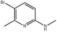 (5-Bromo-6-methyl-pyridin-2-yl)-methyl-amine Structure