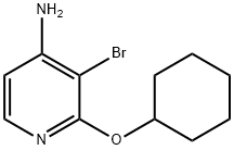 3-Bromo-2-cyclohexyloxy-pyridin-4-ylamine Structure