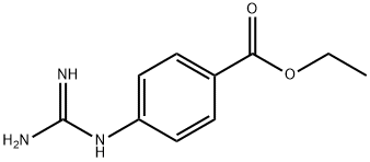 ethyl 4-{[amino(imino)methyl]amino}benzoate 구조식 이미지