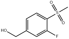 (3-fluoro-4-(methylsulfonyl)phenyl)methanol Structure