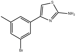 4-(3-bromo-5-methylphenyl)-1,3-thiazol-2-amine Structure