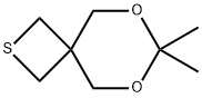 7,7-dimethyl-6,8-dioxa-2-thiaspiro[3.5]nonane 구조식 이미지