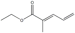 2,4-Pentadienoic acid,2-methyl-, ethyl ester Structure