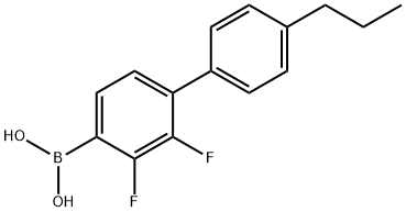 2,3-difluoro-4'-propyl-biphenylboronic acid 구조식 이미지