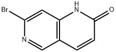 7-BROMO-1,6-NAPHTHYRIDIN-2(1H)-ONE Structure