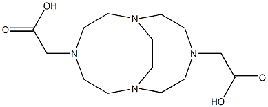 1,4,7,10-Tetraazabicyclo[5.5.2]tetradecane-4,10-diacetic acid Structure