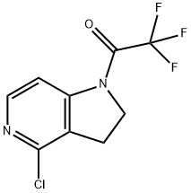 1-(4-chloro-2,3-dihydro-1H-pyrrolo[3,2-c]pyridin-1-yl)-2,2,2-trifluoroethan-1-one Structure