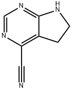 6,7-dihydro-5H-pyrrolo[2,3-d]pyrimidine-4-carbonitrile Structure