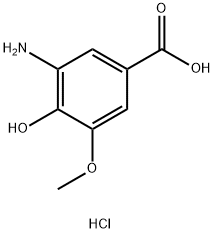 3-AMINO-4-HYDROXY-5-METHOXYBENZOIC ACID HCL Structure