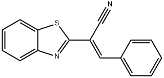 (E)-2-(benzo[d]thiazol-2-yl)-3-phenylacrylonitrile Structure