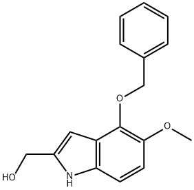 (4-(benzyloxy)-5-methoxy-1H-indol-2-yl)methanol Structure