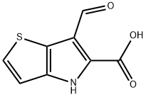 6-FORMYL-4H-THIENO[3,2-B]PYRROLE-5-CARBOXYLIC ACID Structure