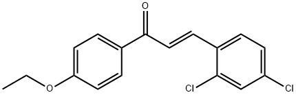 (2E)-3-(2,4-dichlorophenyl)-1-(4-ethoxyphenyl)prop-2-en-1-one Structure