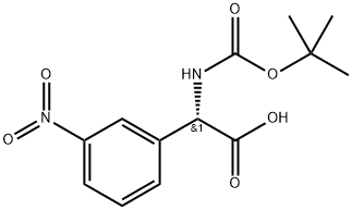 N-Boc-S-3-Nitrophenylglycine Structure