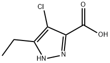 4-CHLORO-5-ETHYL-1H-PYRAZOLE-3-CARBOXYLIC ACID Structure