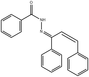 N'-(1,3-diphenyl-2-propen-1-ylidene)benzohydrazide Structure