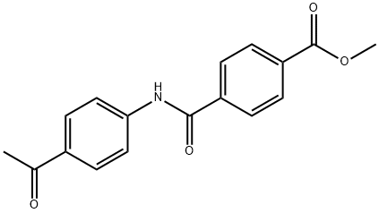 methyl 4-((4-acetylphenyl)carbamoyl)benzoate 구조식 이미지
