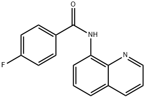 4-fluoro-N-quinolin-8-ylbenzamide Structure