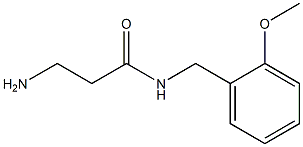 3-amino-N-(2-methoxybenzyl)propanamide Structure