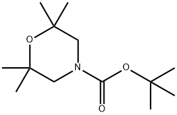 tert-butyl 2,2,6,6-tetramethylmorpholine-4-carboxylate Structure