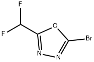 2-bromo-5-(difluoromethyl)-1,3,4-oxadiazole 구조식 이미지